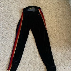 Black Velvet Aviator Nation sweatpants